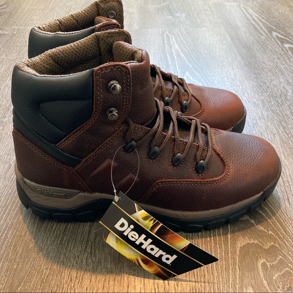 Die Hard Brown 6” Soft Toe Hiking Boots Size 9 NWOB - Picture 3 of 11